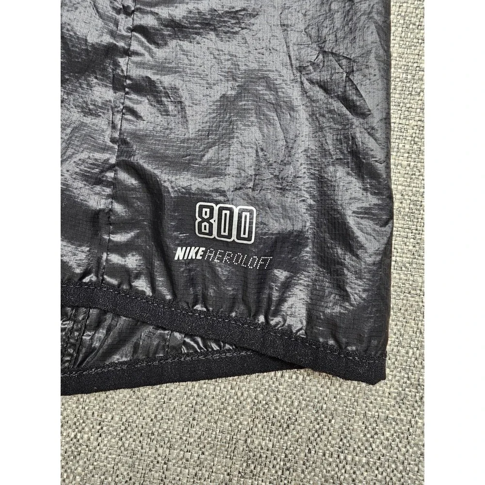 Nike Aeroloft 800 Vest Womens XS Black Running Insulated Down Warm Packable